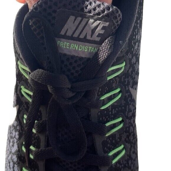Nike Free RN DISTANCE 2015 Men\'s Sz 8.5 Running Shoes Black Green 827115-002 main image 7
